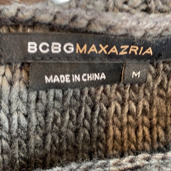 BCBG MaxAzria Cowl Neck Fringes Tunic Sweater - Picture 6 of 6